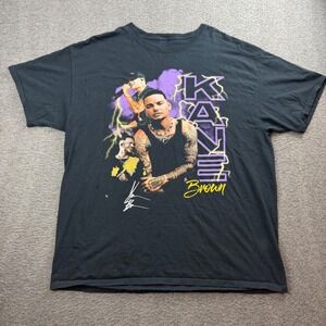 Kane Brown T Shirt Men's XL Black Graphic Concert Tour Merch Short Sleeve Cotton